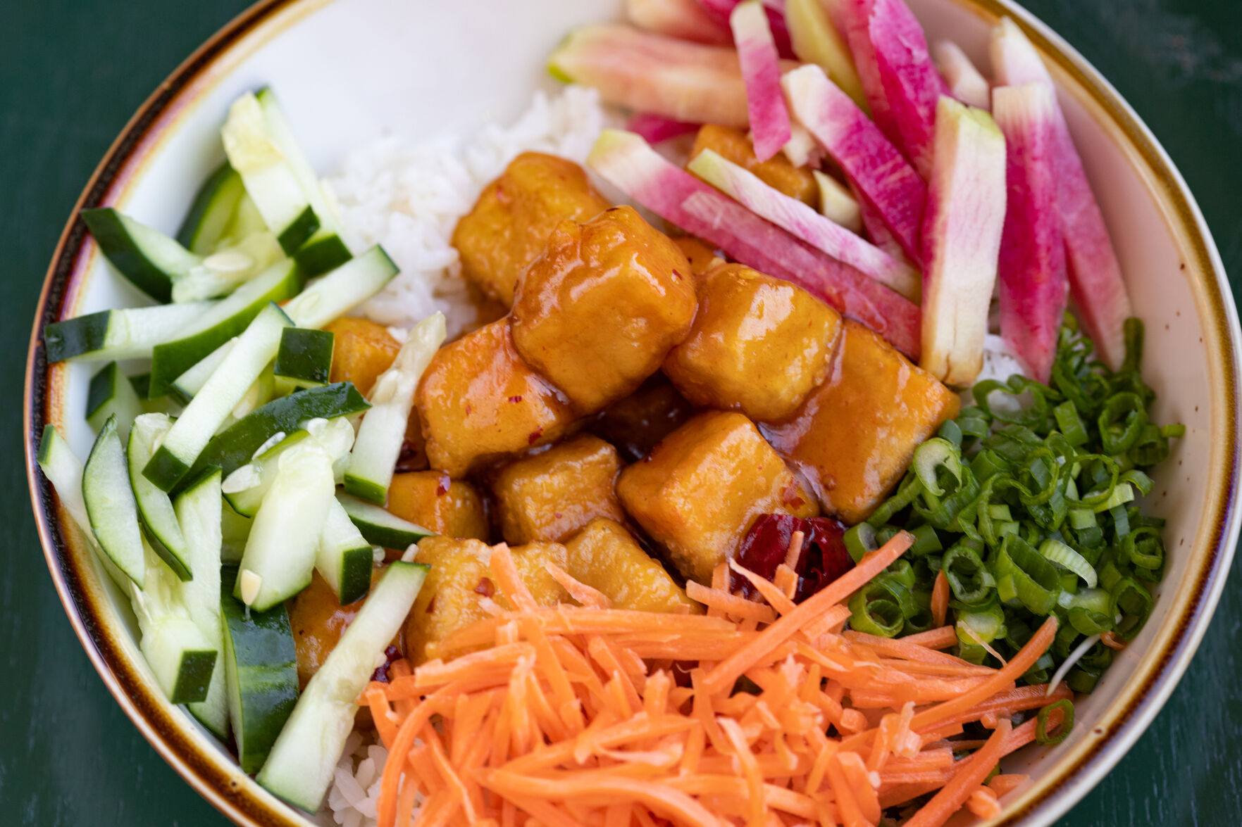 Lulus Local Eatery general tso's tofu